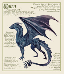 Tairn Fourth Wing - Encyclopedic Canvas Bag